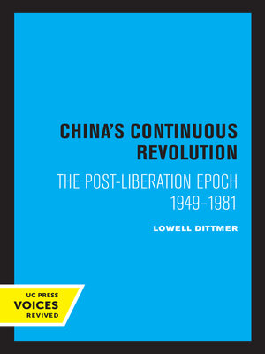 cover image of China's Continuous Revolution
